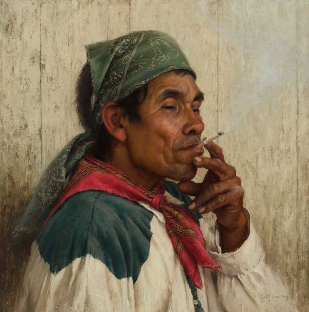 El Violinista de Guadalupe Coronado painting