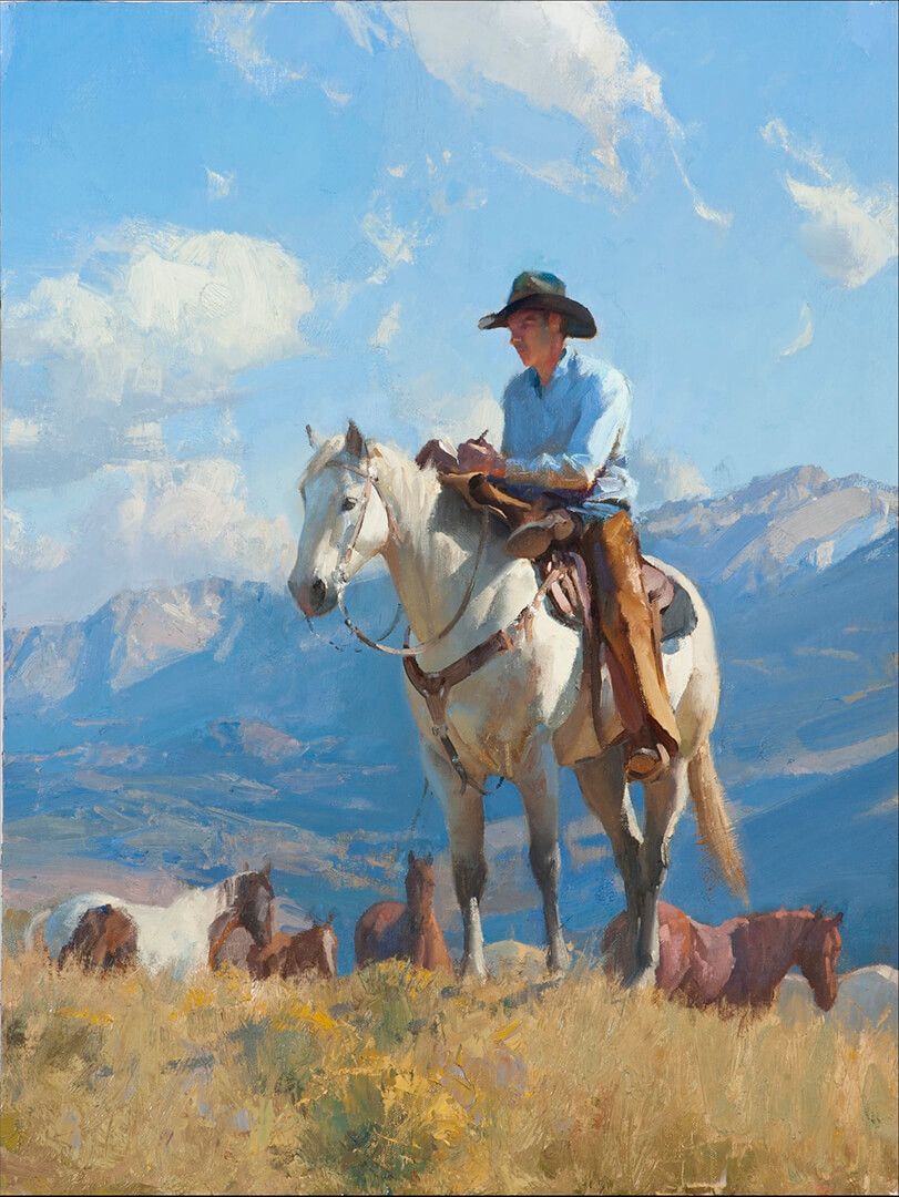 Cowboy Poetry painting