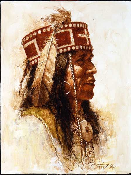 Mescalero Apache painting
