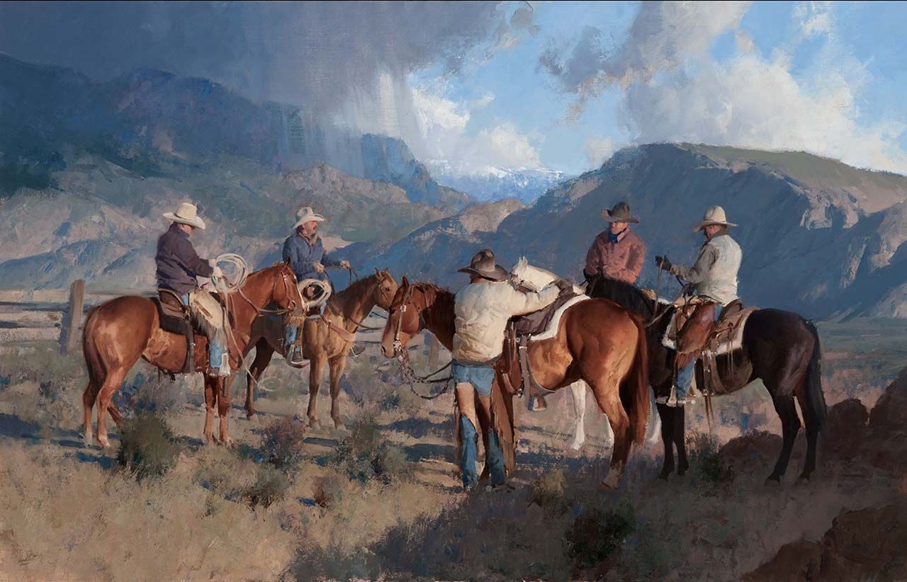 Wyoming Conference Call painting