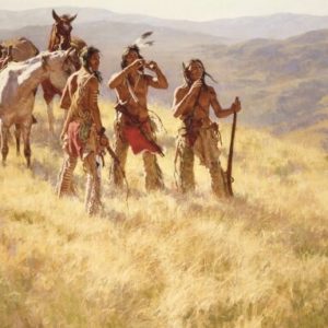 Dust of Many Pony Soldiers and Matching 5x7 Print