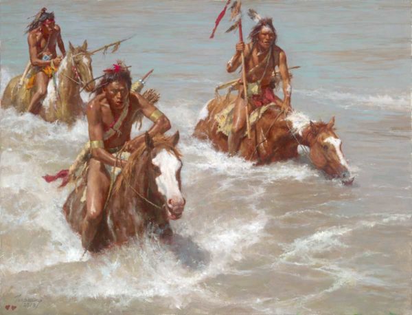 Pursuit Across the Yellowstone - Artist's Proof
