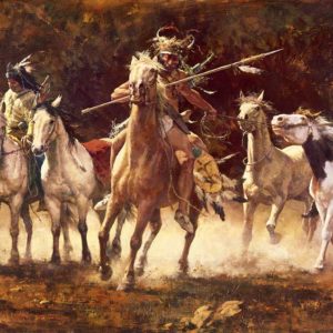 The Captured Ponies - Artist's Proof