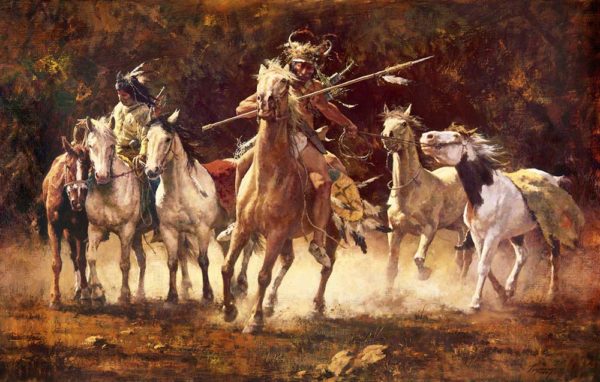 The Captured Ponies - Artist's Proof