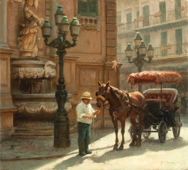 The Watering Hole at Piazza Villena, Palermo