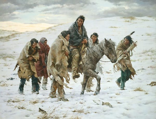 Chief Joseph Rides to Surrender (Anniversary Museum Edition Canvas)