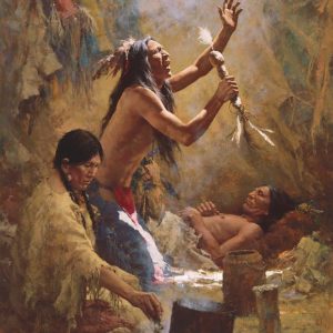 Medicine Man of the Cheyenne (Masterwork Anniversary Canvas)