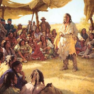 Paper That Talks Two Ways, The Treaty Signing (Masterwork Canvas Edition)