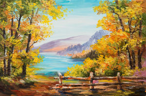 American Landscape Painters - Autumn Landscape Painting